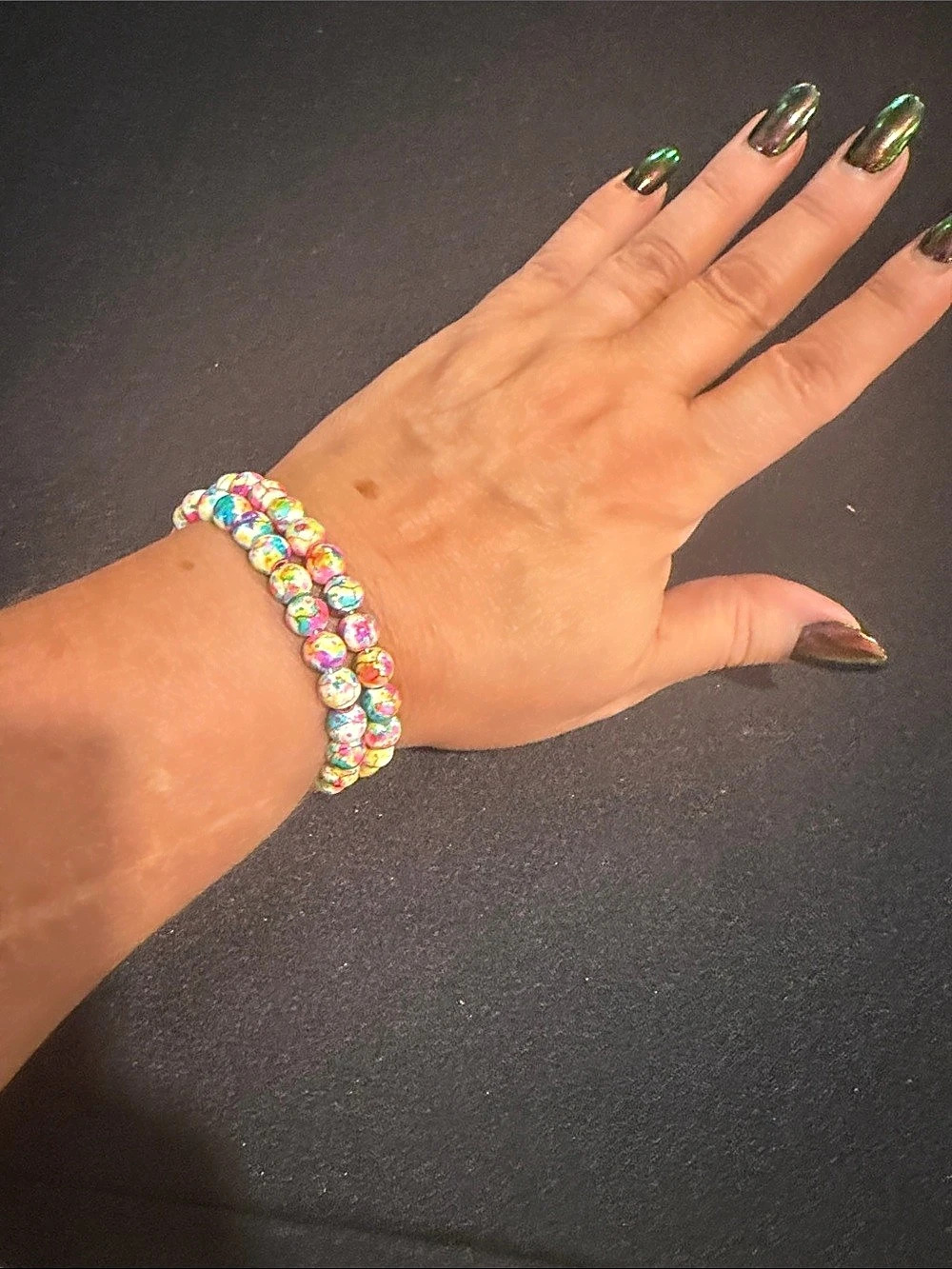 Multicolor Beaded Stretch Bracelets